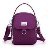 Bolsa Pequena Feminina Para Celular Transversal Com Tres Camadas