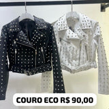 Jaqueta Jeans Tachas