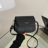 Bolsa Quadrada Leve E Casual Em Relevo Mini Xadrez