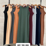 VESTIDO CANELADO