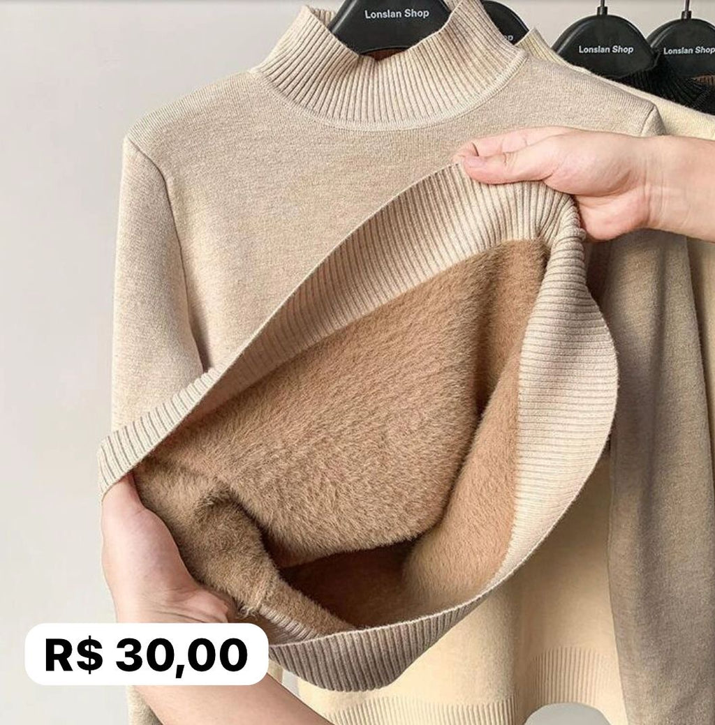 Blusa Manga Longa Plush Long Sleeve Blouse