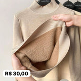 Blusa Manga Longa Plush Long Sleeve Blouse
