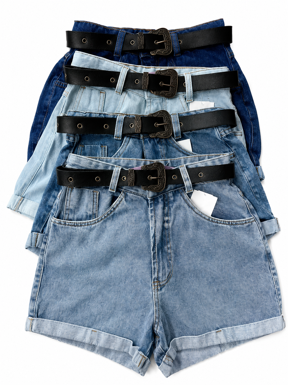 KIT 4 PEÇAS  SHORTS JEANS [ PROMOÇÃO ATIVA ]