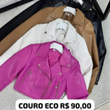 JAQUETA COURO ECOLOGICO