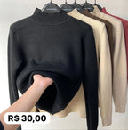 Blusa Manga Longa Plush Long Sleeve Blouse