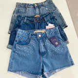 KIT COM 3 SHORTS JEANS 7734