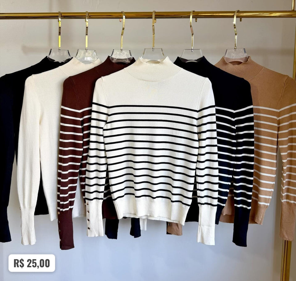 BLUSA MANG LONG 124 LISTRAS
